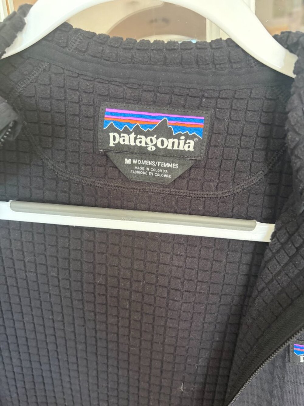 Patagonia Women's R1 Fleece Zip-Up Hoodie - Black - Picture 5 of 9